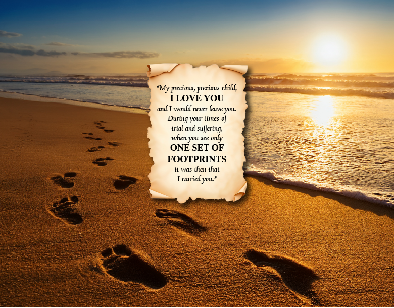 Footprints In The Sand Bouquet stemskinz wrap graphic