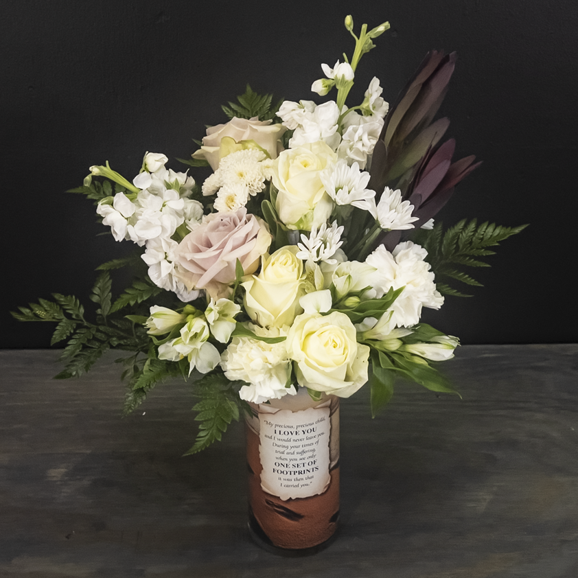 Footprints In The Sand Bouquet stemskinz floral arrangement from bloombudz in Paragould, AR