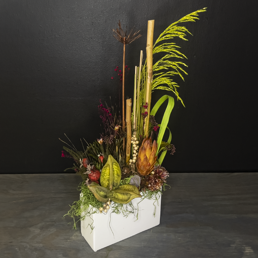 Preserved floral arrangement with dried botanicals from bloombudz in Paragould, AR