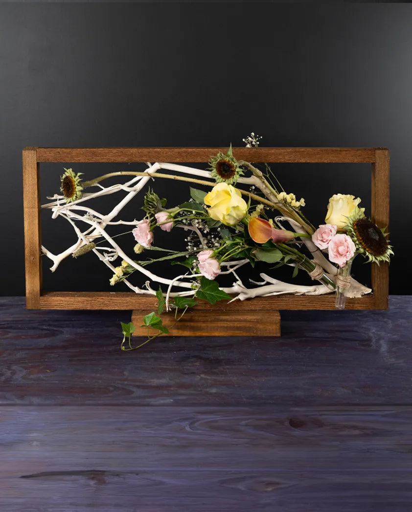 modern sympathy art floral arrangement from bloombudz in Paragould, AR
